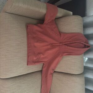 Burnt orange cropped Hoodie